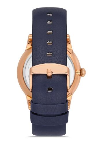 Ferro F11182B-T Lacivert Deri Kordon 43 mm Erkek Kol Saati
