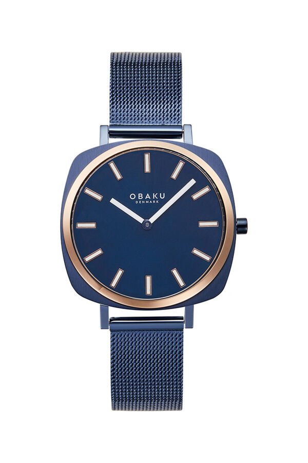 Obaku Denmark V296LXSLML Quartz Hasır Lacivert Safir Cam 32 mm Kadın Kol Saati