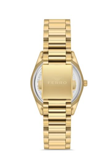 Ferro FL21442A-B Quartz Çelik Gold 35 mm Kadın Kol Saati