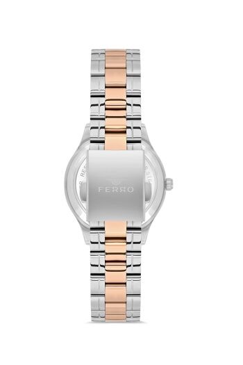 Ferro FL21439A-E Quartz Çelik Rose/Gri 31 mm Kadın Kol Saati