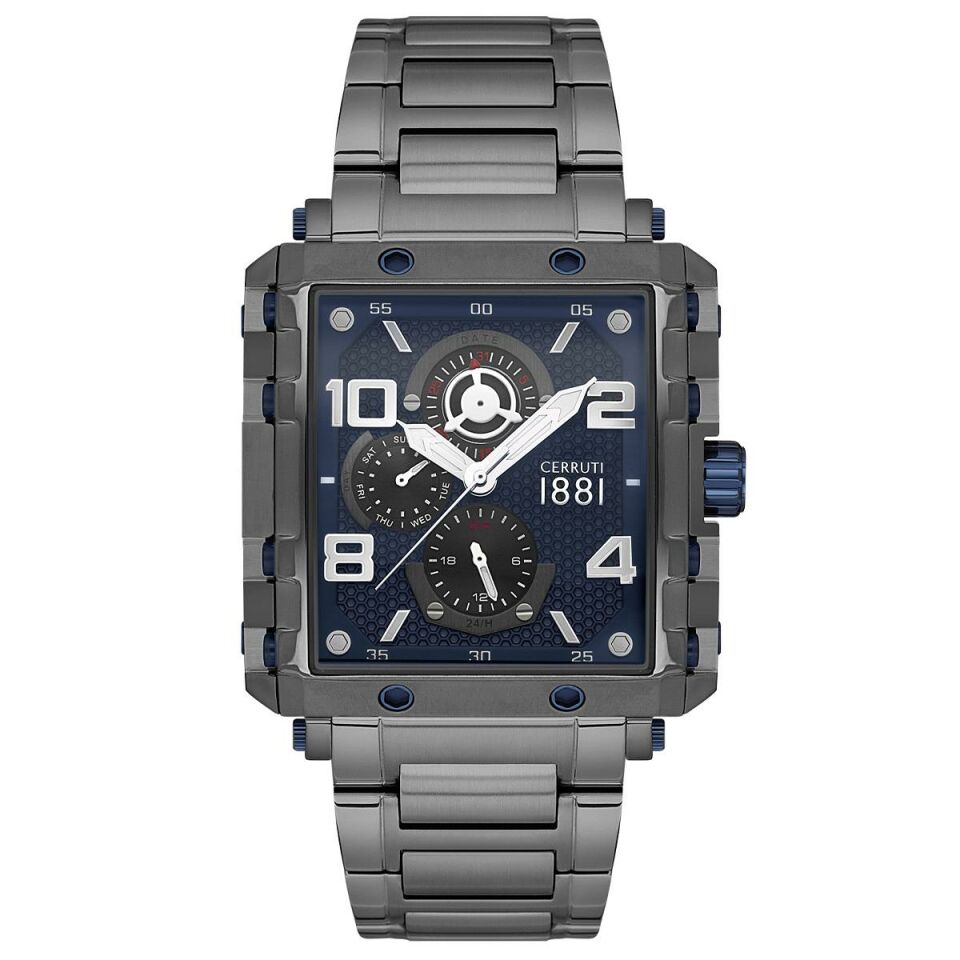 Cerruti 1881 CIWGK0038004 Quartz Çelik Füme Lacivert 42 mmx49.5 mm Erkek Kol Saati