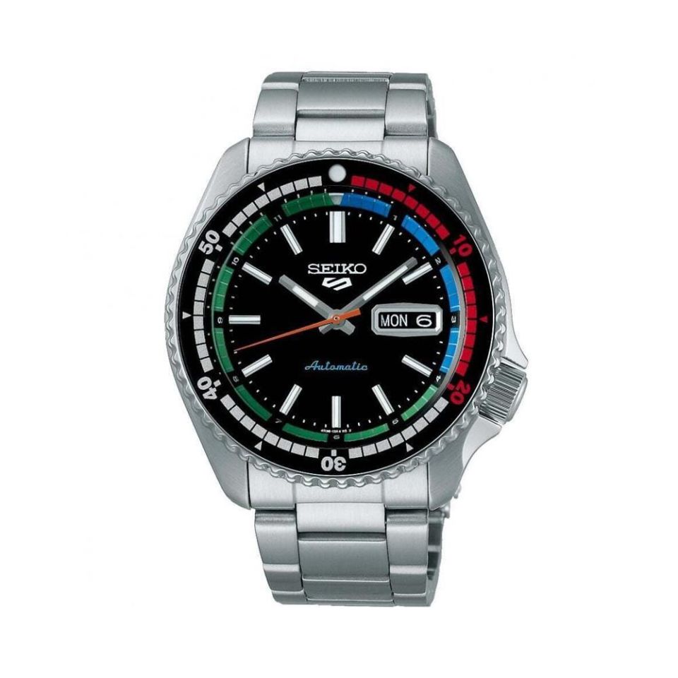 Seiko SRPK13K KurOtomatik Çelik Gri Siyah Kadran Hardlex Cam 10 ATM 43 mm Erkek Kol Saati