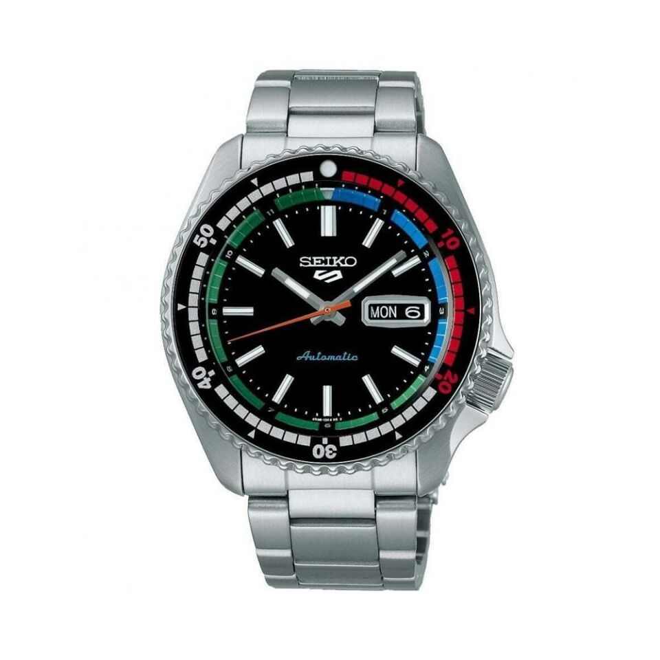 Seiko SRPK13K KurOtomatik Çelik Gri Siyah Kadran Hardlex Cam 10 ATM 43 mm Erkek Kol Saati