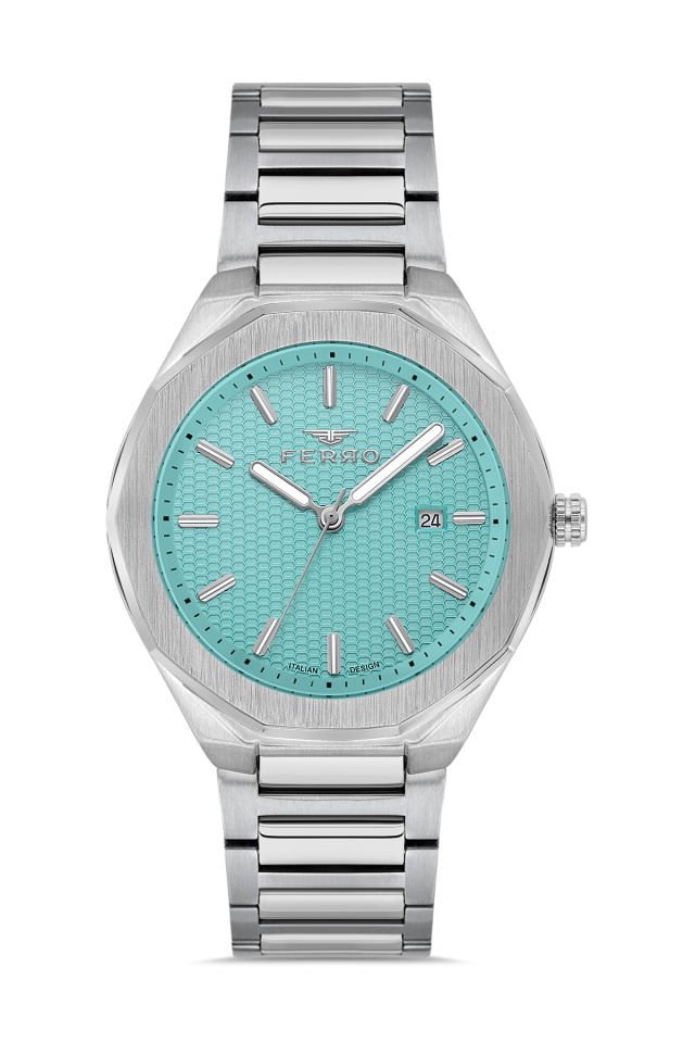 Ferro Gümüş Çelik Kordon Erkek Kol Saati F11535A-A15
