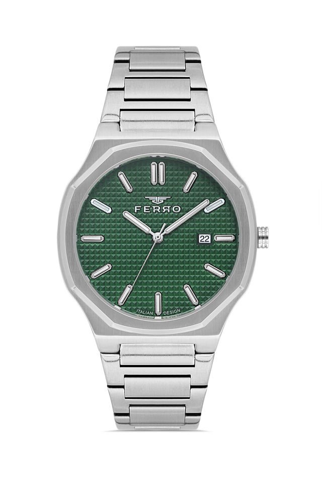 Ferro Gümüş Çelik Kordon Erkek Kol Saati FM40151A-A6