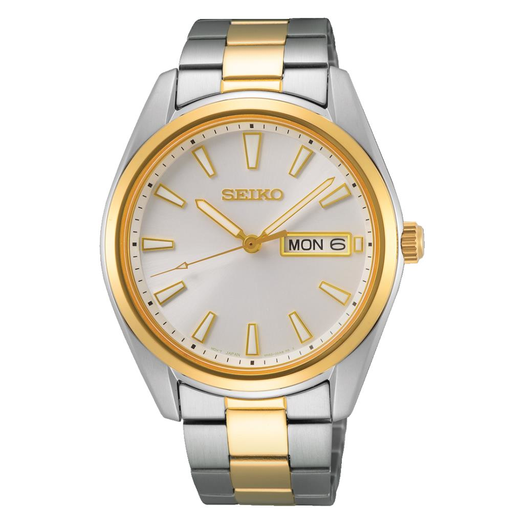 Seiko SUR446P Quartz Çelik 40 mm Gri\Sarı Erkek Kol Saati