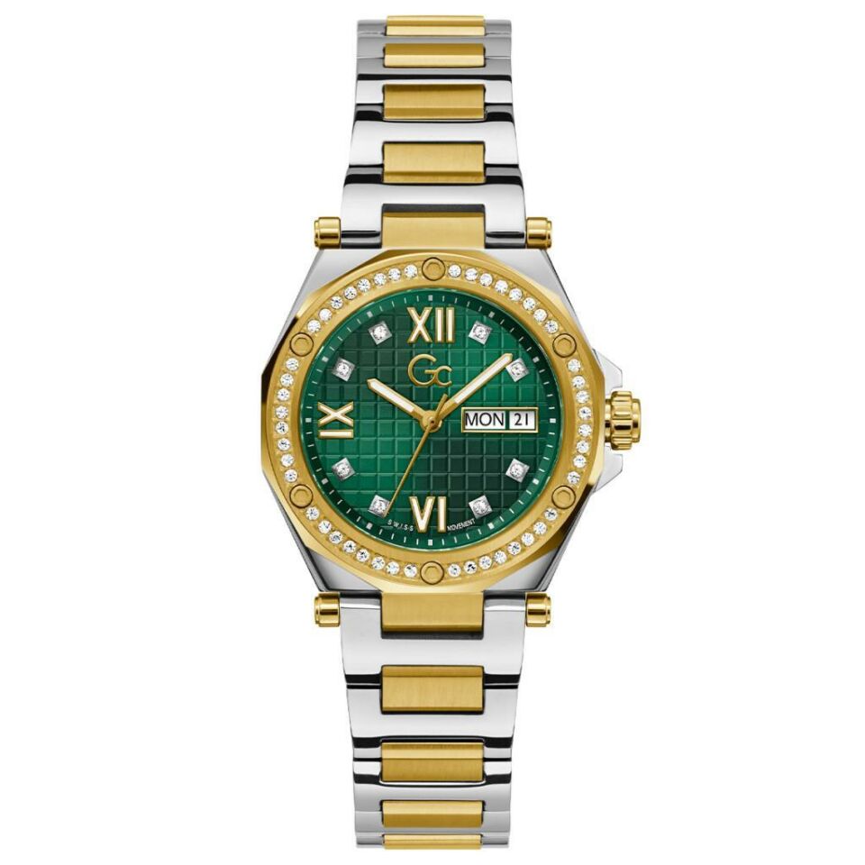 Gc GCZ20004L9MF 34 mm Altın Rengi / Metalik Gri Kadın Kol Saati