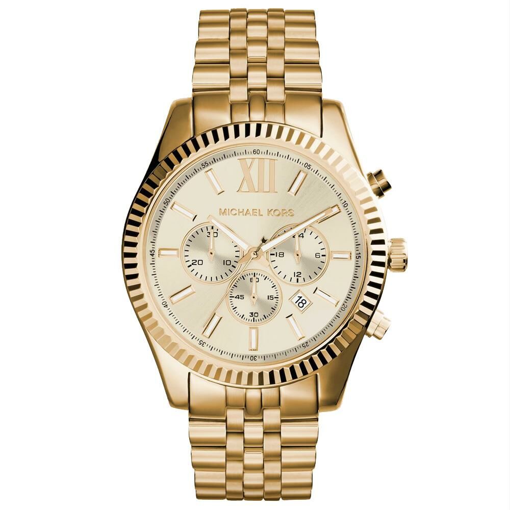 Michael Kors MK8281 44 mm Altın Rengi Erkek Kol Saati