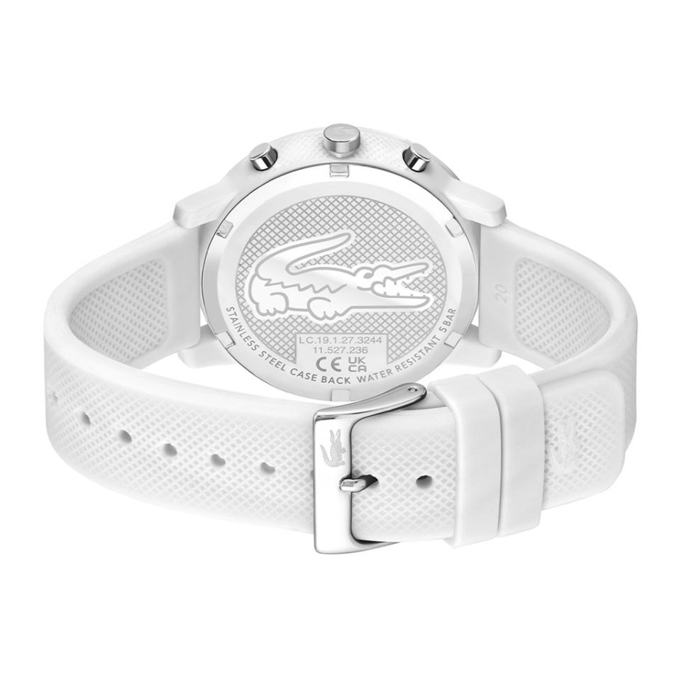 Lacoste LAC2011246 Quartz Silikon Beyaz 43 mm Erkek Kol Saati