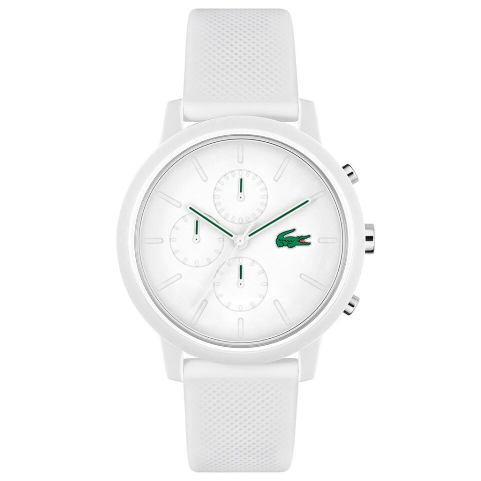 Lacoste LAC2011246 Quartz Silikon Beyaz 43 mm Erkek Kol Saati