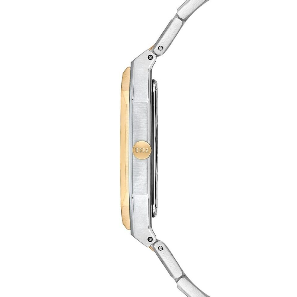 U.s. Polo Assn. USPA1082-04 Quartz Çelik Altın/Gri Yeşil Kadran Erkek Kol Saati