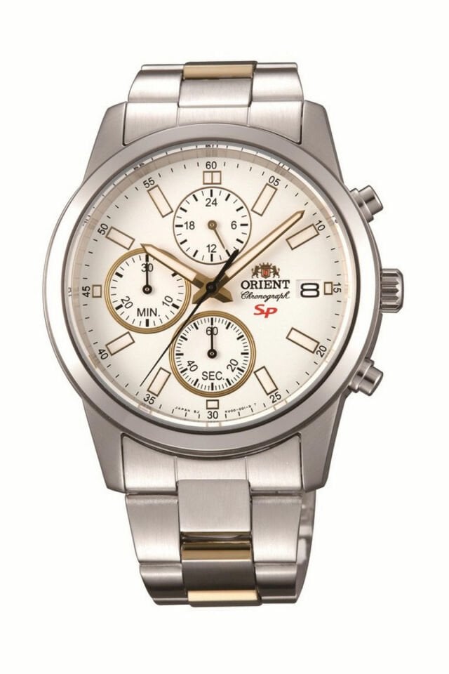 Orient FKU00001W0 42 mm Kronolu Çelik Gri Erkek Kol Saati