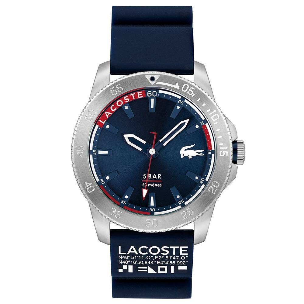 Lacoste 2011202 46 mm Mavi Erkek Kol Saati