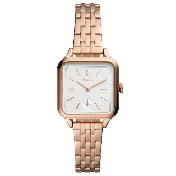 Fossil FBQ3831 Quartz Çelik Rose Beyaz Kadran 28 mm Kadın Kol Saati