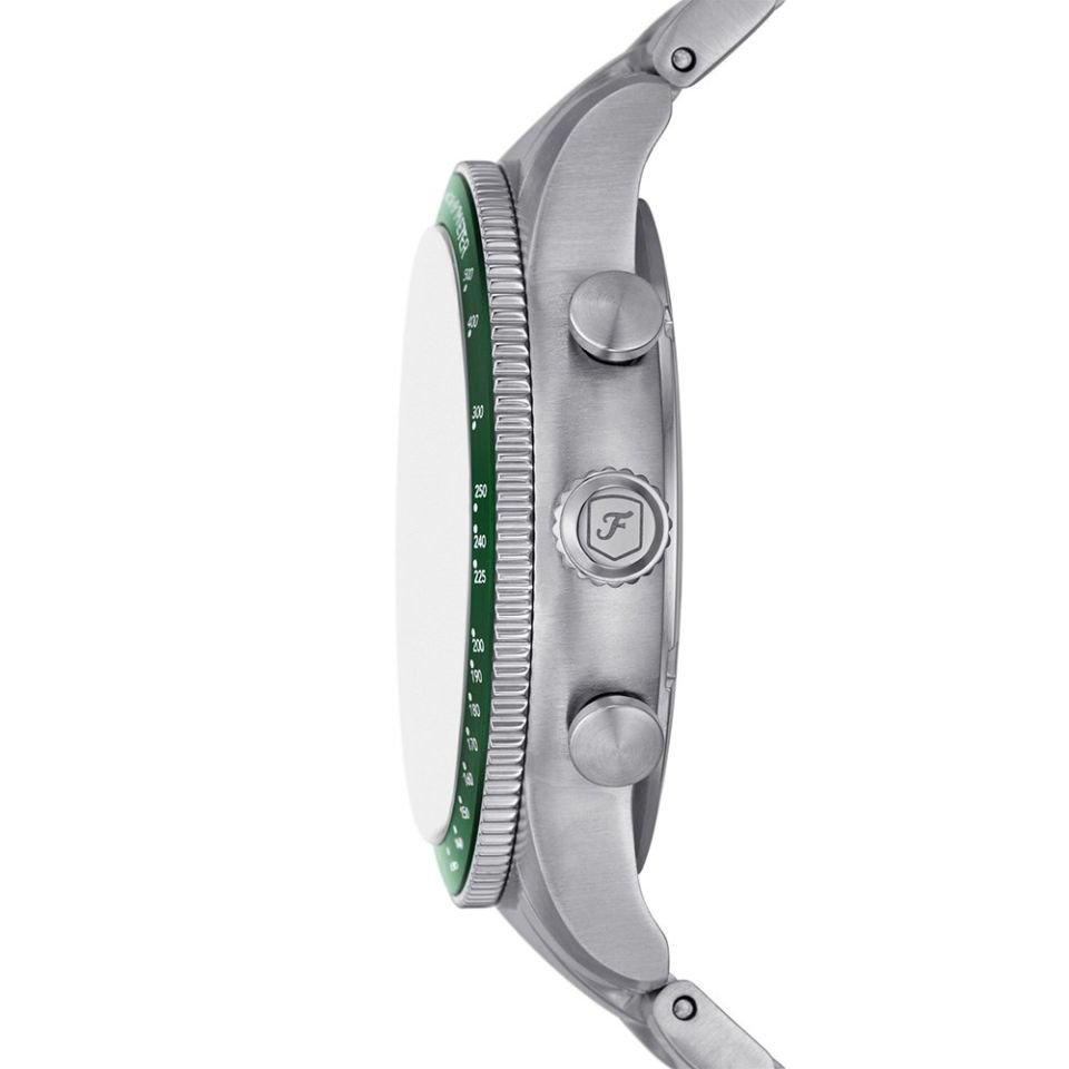 Fossil FFS6048 Quartz Çelik Gri Yeşil Kadran 42 mm Erkek Kol Saati