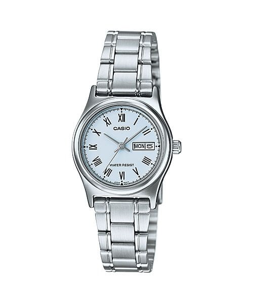 Casio LTP-V006D-2BUDF Quartz Çelik Gri Mavi Kadran 25 mm Kadın Kol Saati