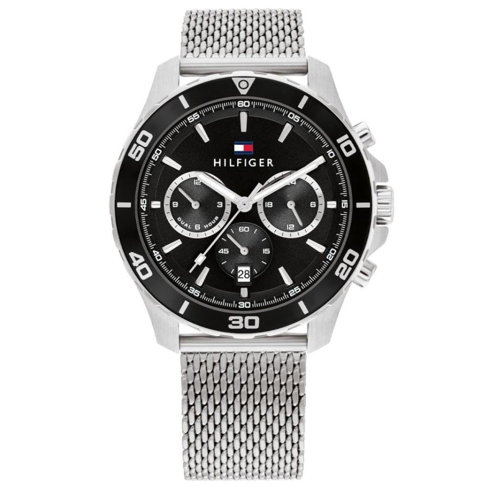 Tommy Hilfiger TH1792092 Quartz Hasır Gri Siyah Kadran 43 mm Erkek Kol Saati