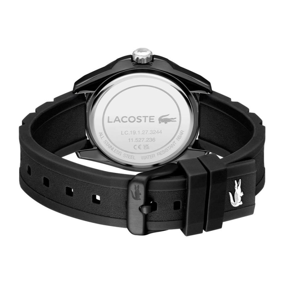 Lacoste 2011284 Quartz Silikon Siyah 44 mm Erkek Kol Saati