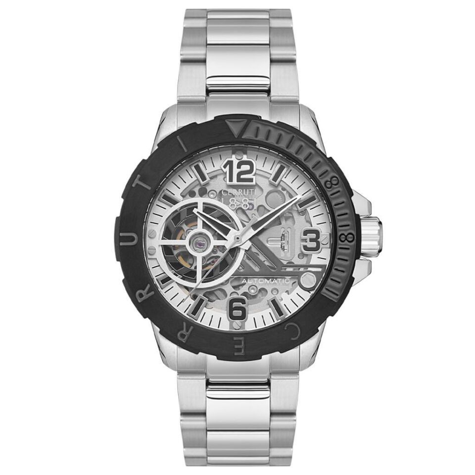 CERRUTI 1881 CIWGL0030801 Otomatik Çelik Gri İskelet Kadran 44 mm Erkek Kol Saati