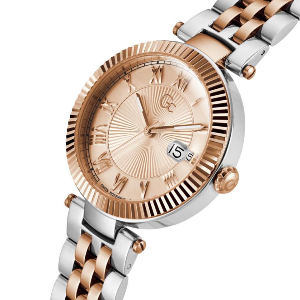 Gc GCZ36001L3MF Quartz Çelik Rose/Gold 10 ATM 38 mm Kadın Kol Saati