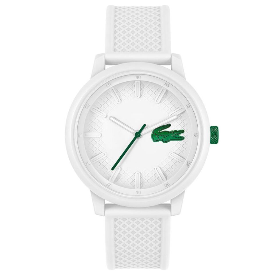 Lacoste 2011315 Quartz Silikon Beyaz 48 mm Erkek Kol Saati