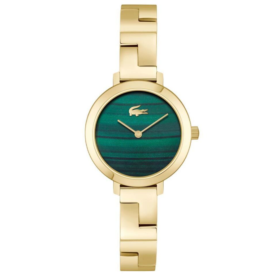 Lacoste 2001377 Quartz Çelik Altın Rengi Yeşil Kadran 28 mm Kadın Kol Saati