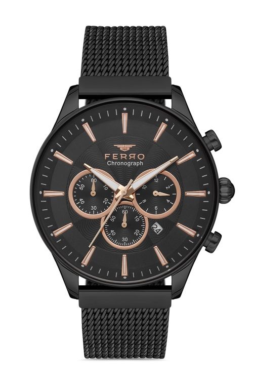Ferro Siyah Hasır Kordon Erkek Kol Saati FM31912C-G FM31912C-G