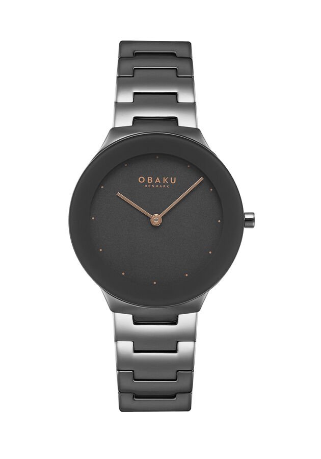 Obaku Denmark V290LXUUSU Çelik Safir Kristal Gri 32 mm Kadın Kol Saati