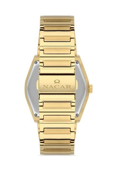 Nacar NC36-291046-DBCM Quartz Çelik Altın Rengi 40 mm Erkek Kol Saati