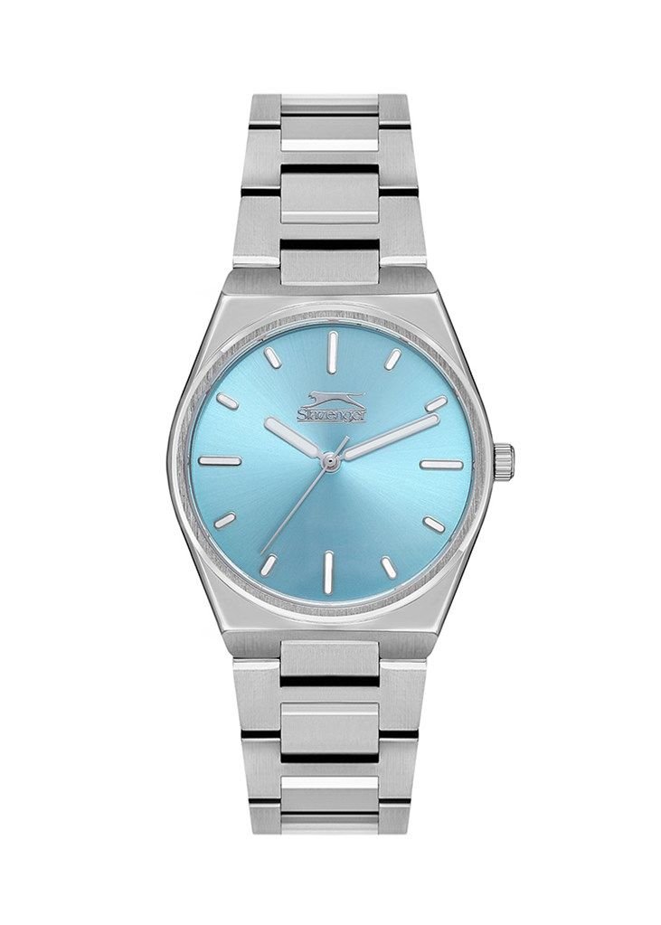 Slazenger SL.09.2116.3.04 35 mm Metalik Gri Çelik Mavi Kadran Kadın Kol Saati