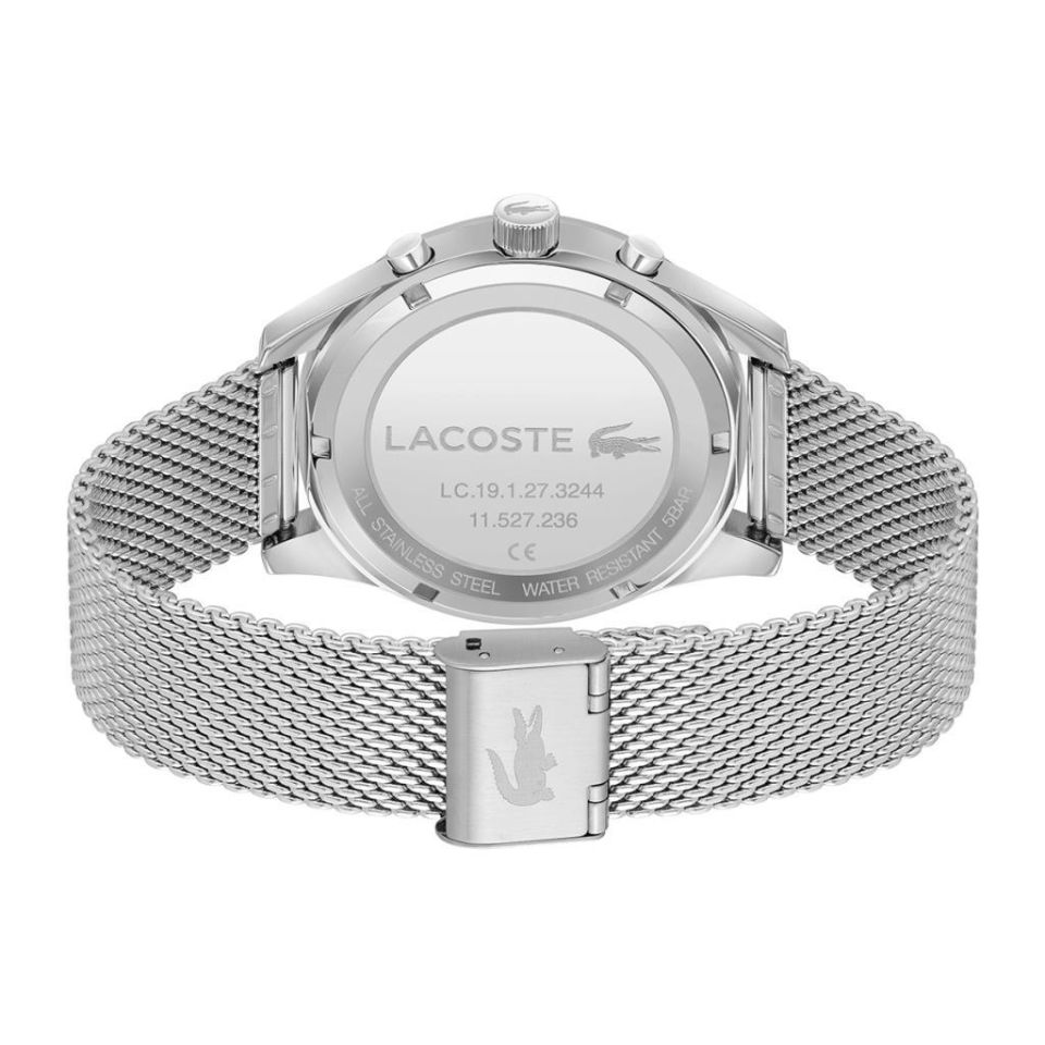 Lacoste 2011298 Quartz Hasır Gri 44 mm Erkek Kol Saati