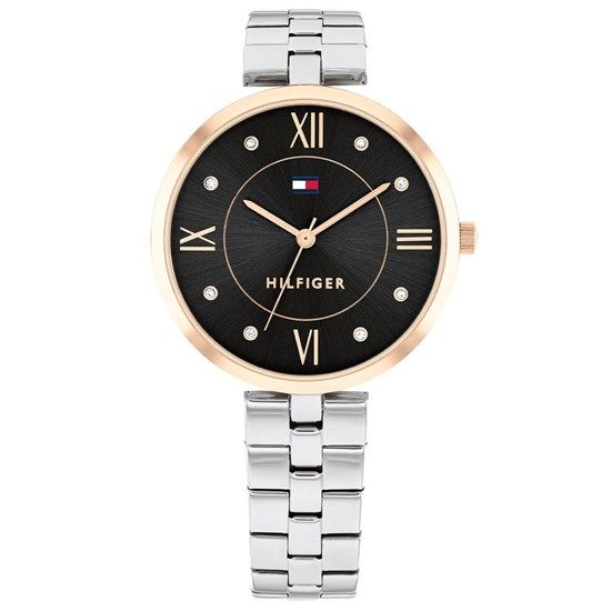 Tommy Hilfiger TH1782684 Quartz Çelik Gri Siyah Kadran 34 mm Kadın Kol Saati