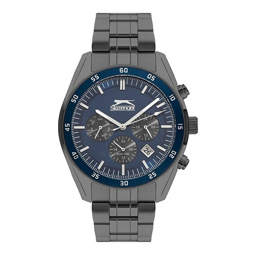 Slazenger SL.09.2093.2.03 Quartz Çelik Füme 44 mm Erkek Kol Saati