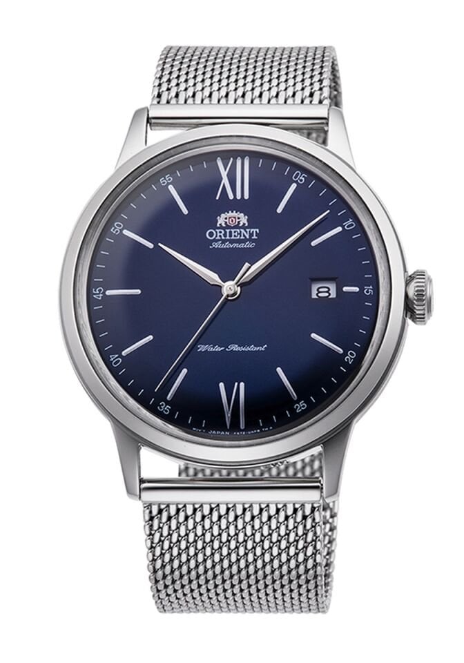Orient RA-AC0019L10B Bambino Otomatik Hasır Gri Lacivert Kadran Kristal Cam 41 mm Erkek Kol Saati
