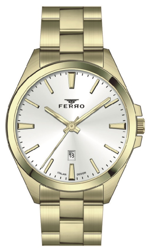 Ferro Sarı Çelik Kordon Erkek Kol Saati F11551AWT-B