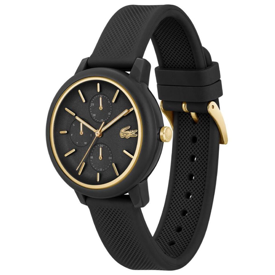 Lacoste 2001327 Quartz Silikon Siyah 38 mm Kadın Kol Saati