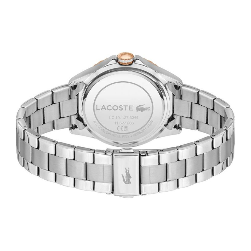 Lacoste 2001370 Quartz Çelik Gri Beyaz Kadran 36 mm Kadın Kol Saati