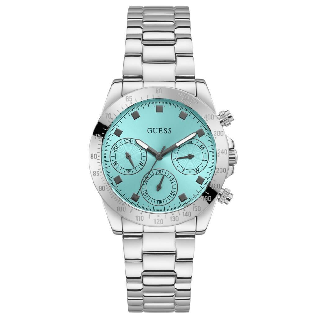 Guess GUGW0314L4 Quartz Çelik Metalik Gri Mavi Kadran 38 mm Kadın Kol Saati