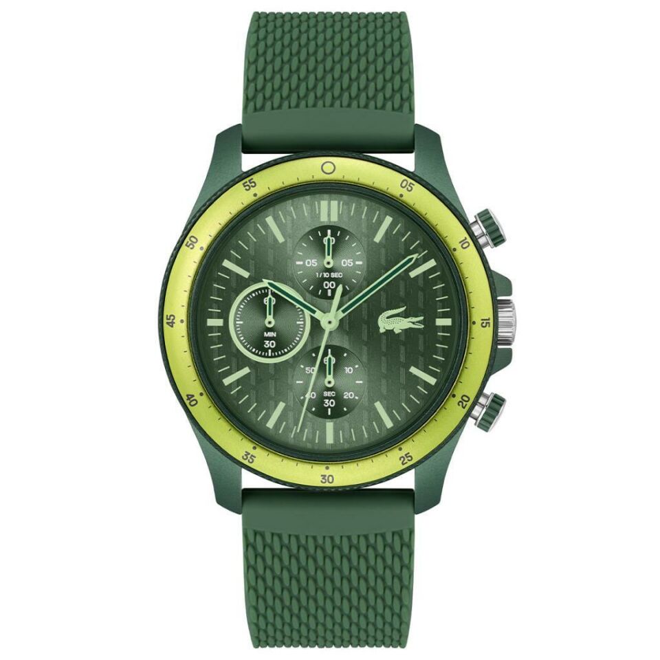 Lacoste 2011328 Quartz Silikon Yeşil 43 mm Erkek Kol Saati