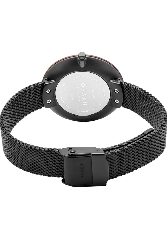 Obaku Denmark V245LXBBMB Quartz Hasır Safir Kristal 32 mm Kadın Kol Saati