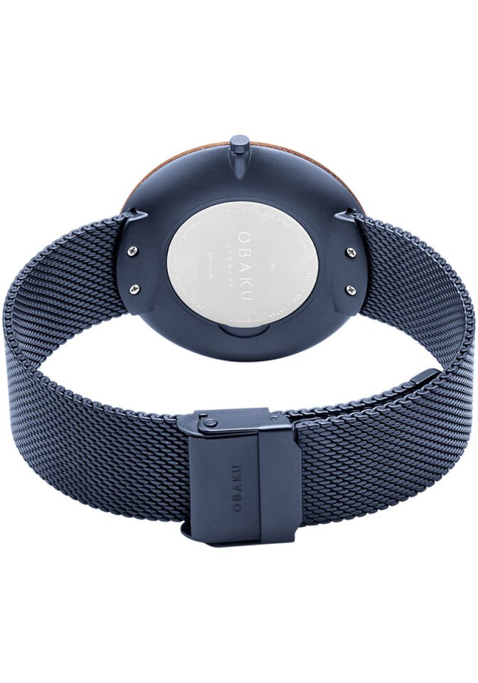 Obaku Denmark V245GXLLML Quartz Çelik Lacivert Safir Cam 40 mm Erkek Kol Saati