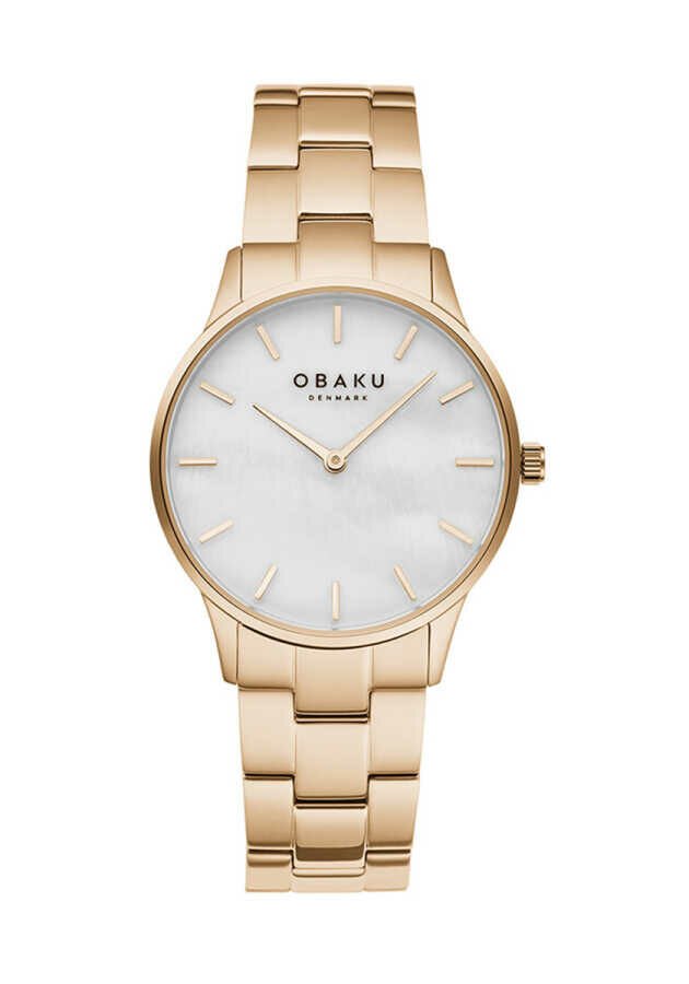 Obaku Denmark V247LXVWSV Quartz Çelik Rose Gold 35 mm Kadın Kol Saati