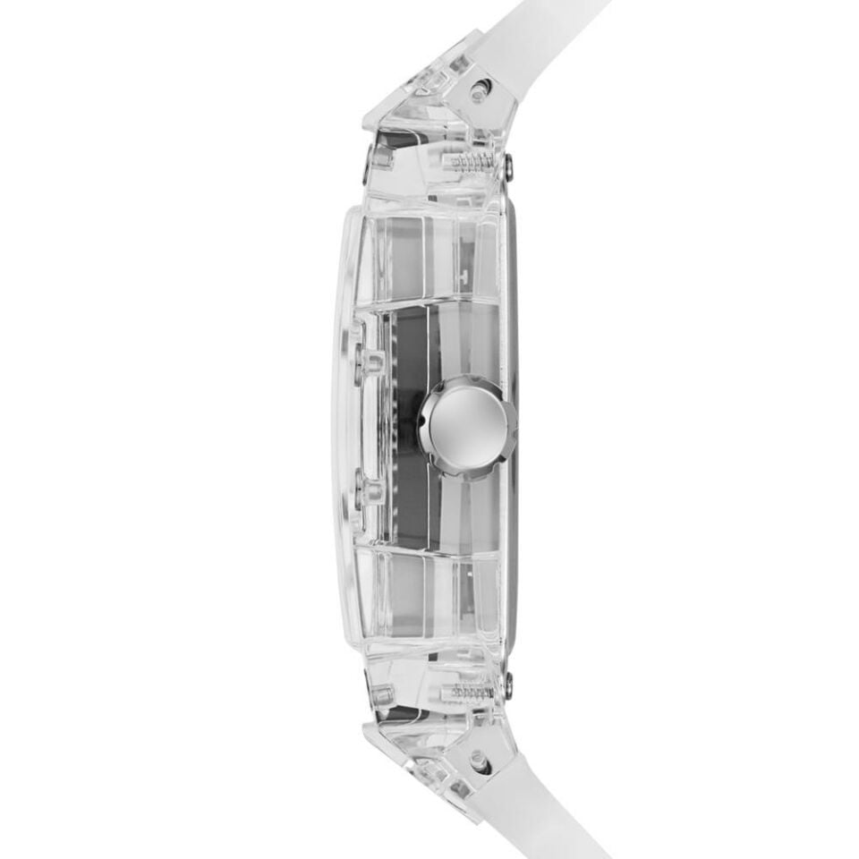 Guess GUGW0499G8 Quartz Silikon Transparan 41.5 mmx43 mm Erkek Kol Saati