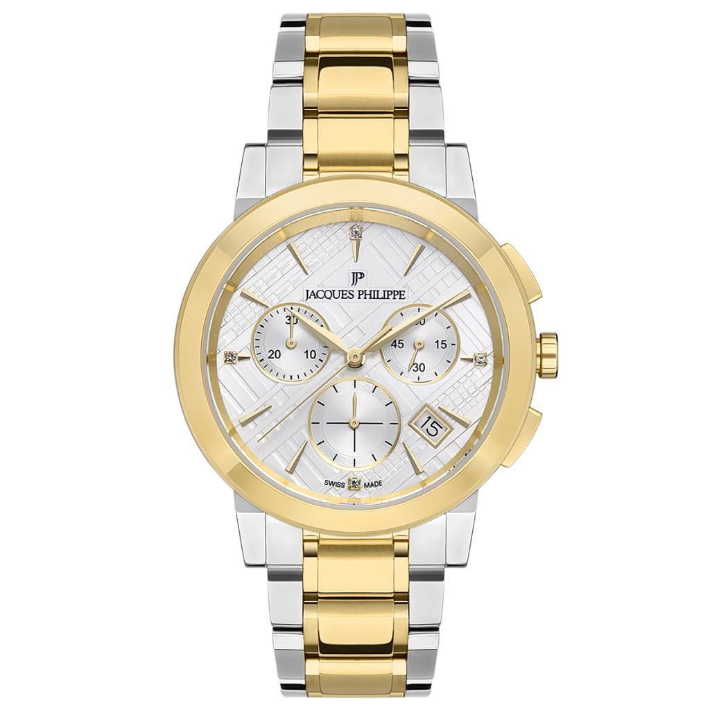 Jacques Philippe JPQLC327328 Quartz Çelik Altın/Metalik Gri 38 mm Kadın Kol Saati