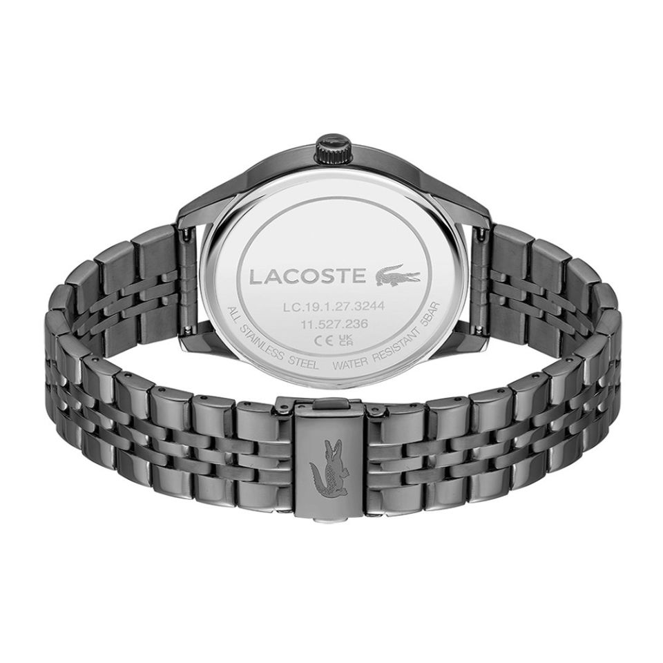 Lacoste LAC2011191 Quartz Çelik Gri Lacivert 42 mm Erkek Kol Saati