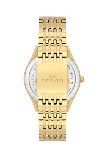 Ferro Sarı Çelik Kordon Erkek Kol Saati FM31440A-B2