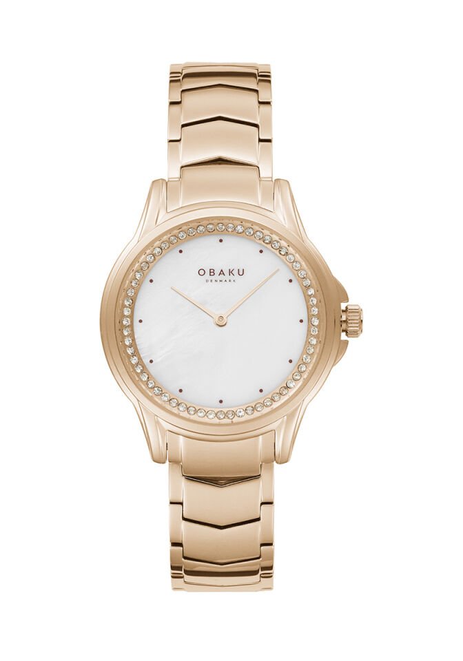 Obaku Denmark V261LEVWSV Çelik Rose Jasmin 35 mm Kadın Kol Saati