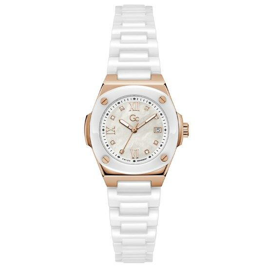 Guess Collection GCZ12006L1MF Quartz Seramik Beyaz 30 mm 10 ATM Kadın Kol Saati