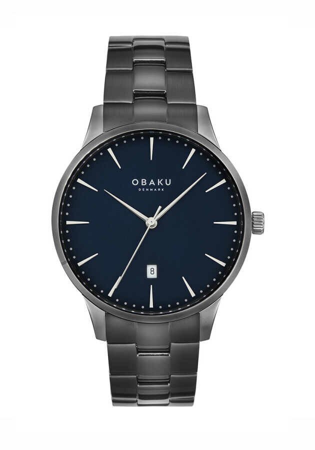 Obaku Denmark V247XDULSU Quartz Çelik Kristal 42 mm Erkek Kol Saati