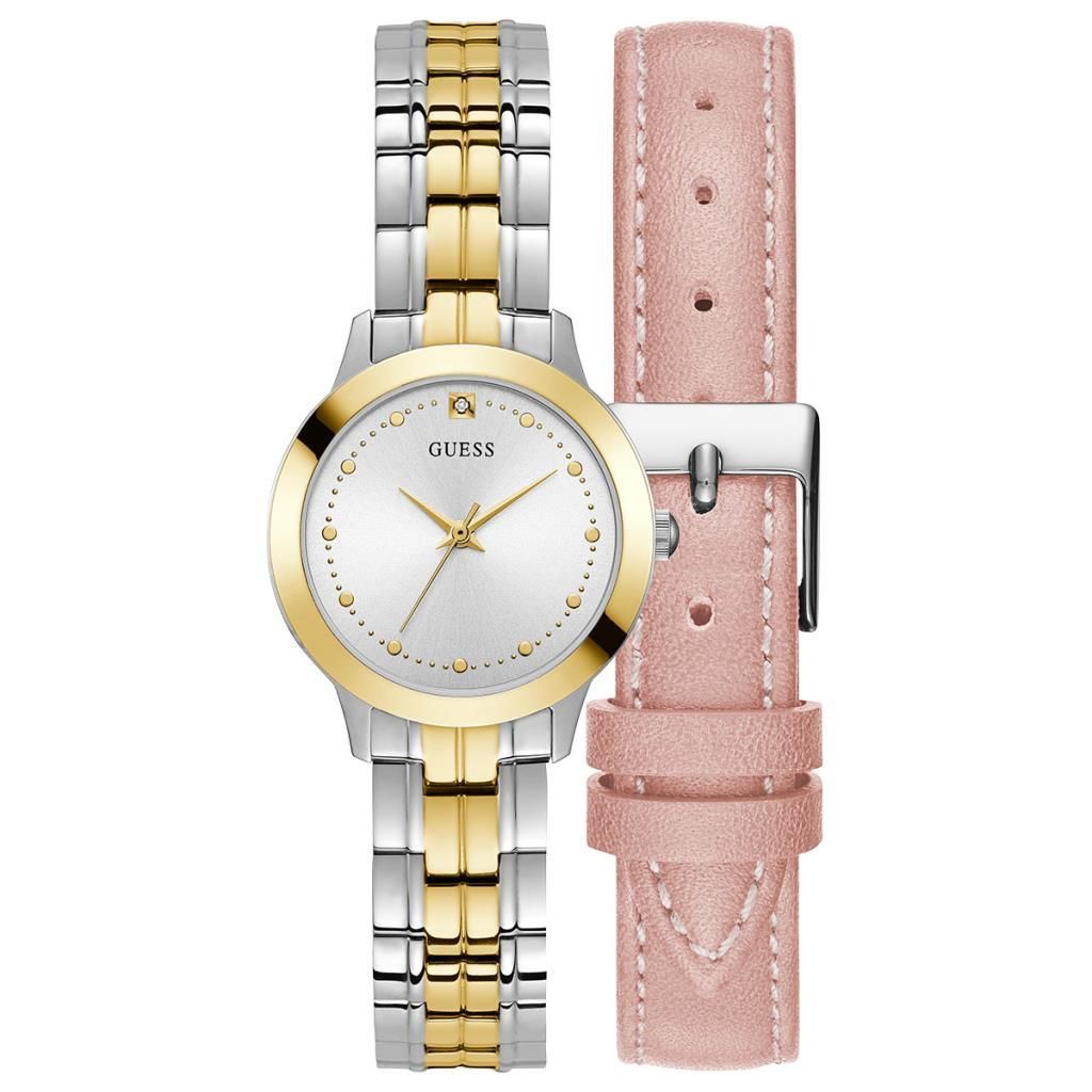 Guess GUGW0348L1 Quartz Çelik Altın/Gri 30 mm Çift Kordonlu Kadın Kol Saati